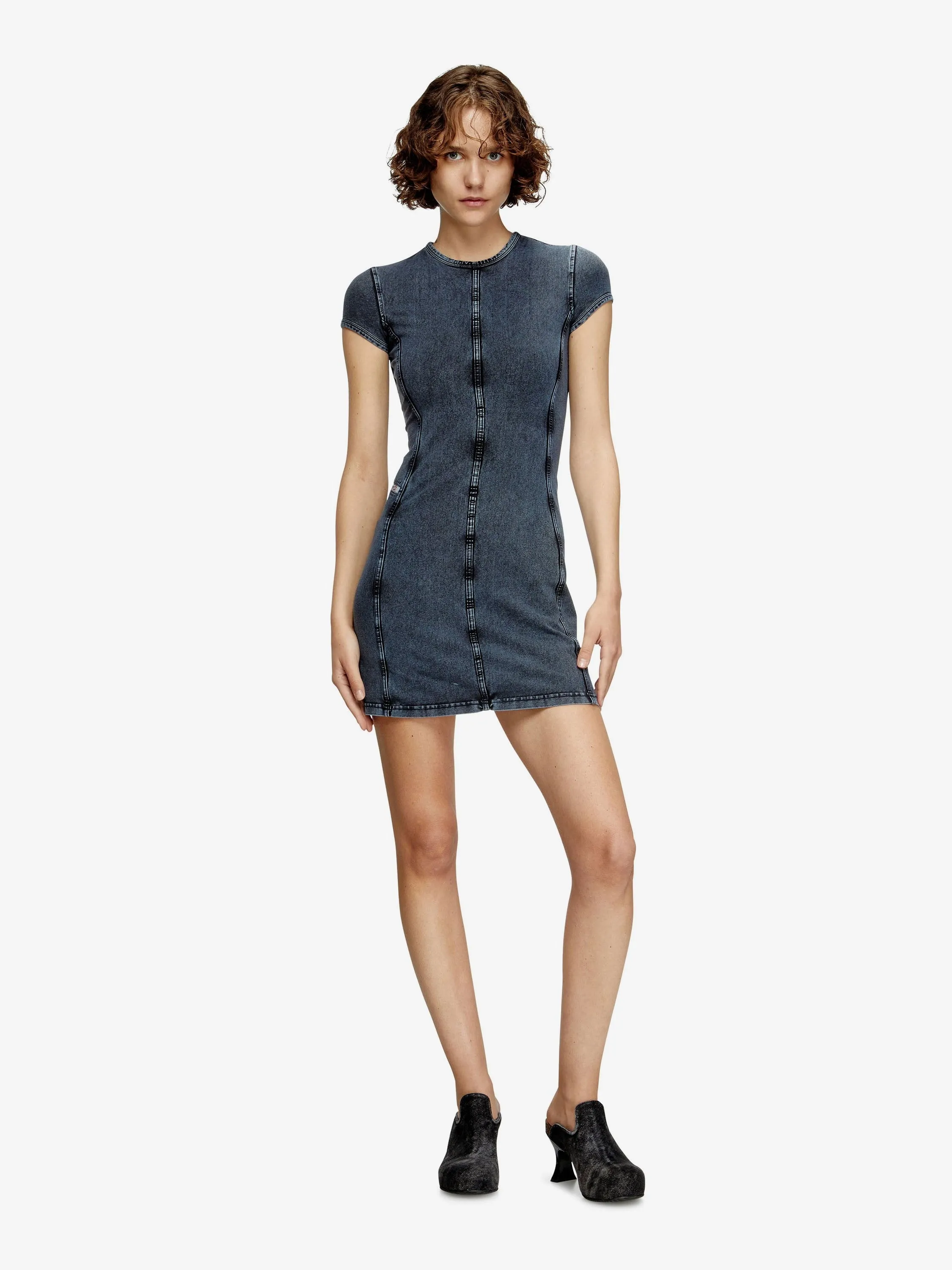 Diesel D-Cupsleeves stretch cotton short dress sold by Siebentaschen product image thumbnail 3