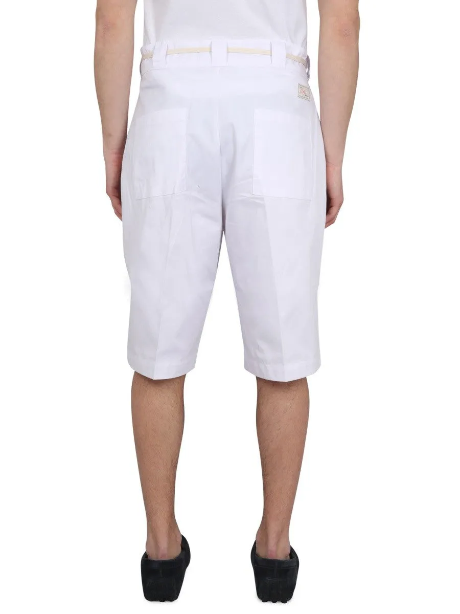 Drole De Monsieur COTTON BLEND BERMUDA SHORTS sold by Siebentaschen product image thumbnail 4