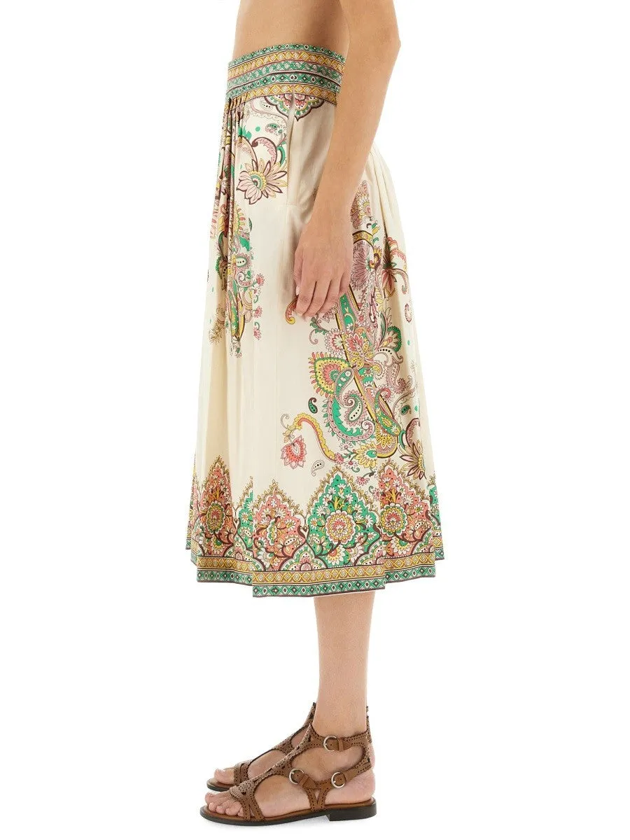 Etro PAISLEY PRINT MIDI SKIRT sold by Siebentaschen product image thumbnail 4