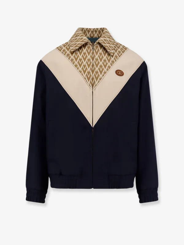 Valentino Toute la V wool and cotton jacket sold by Siebentaschen