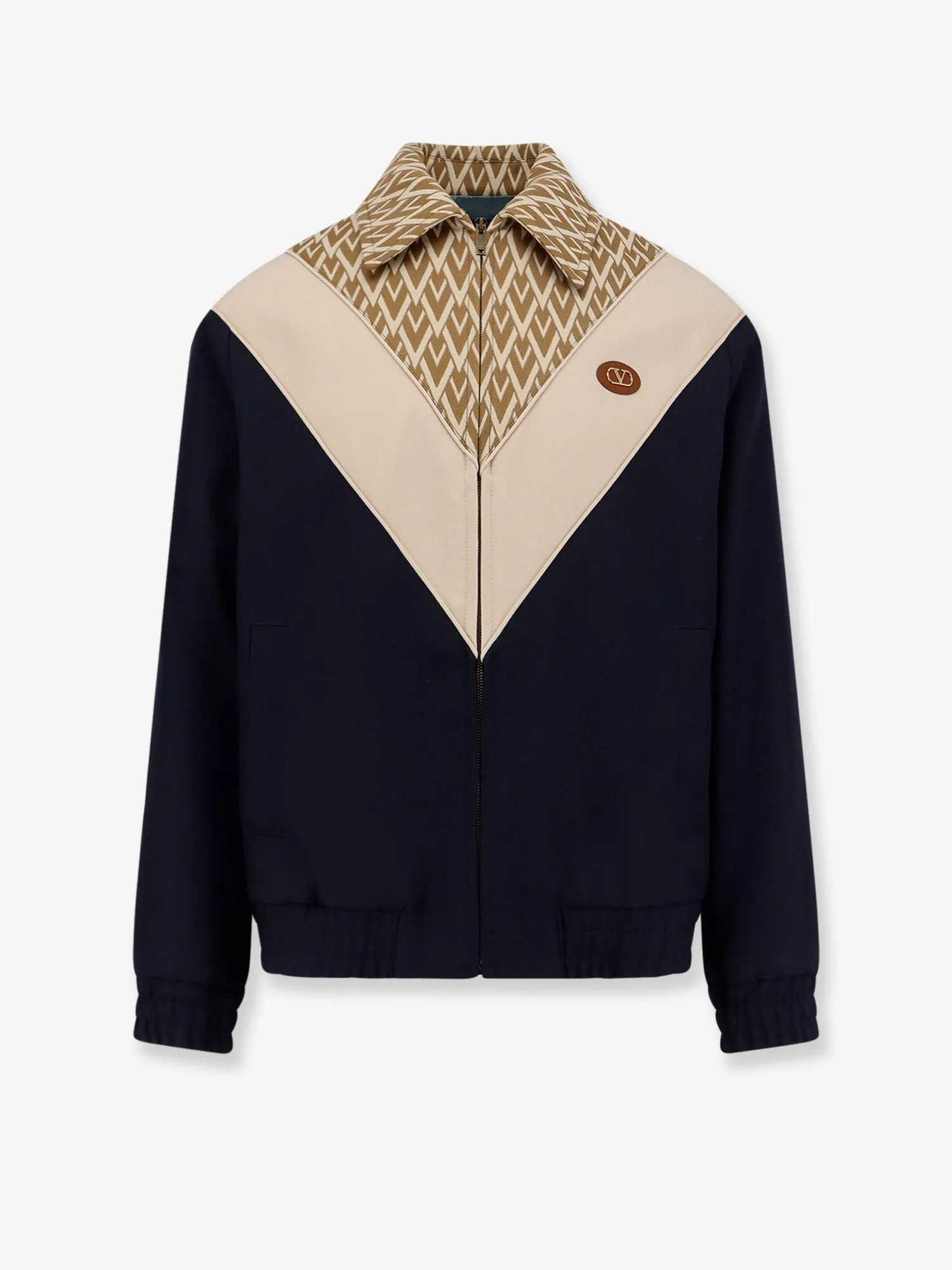 Valentino Toute la V wool and cotton jacket sold by Siebentaschen