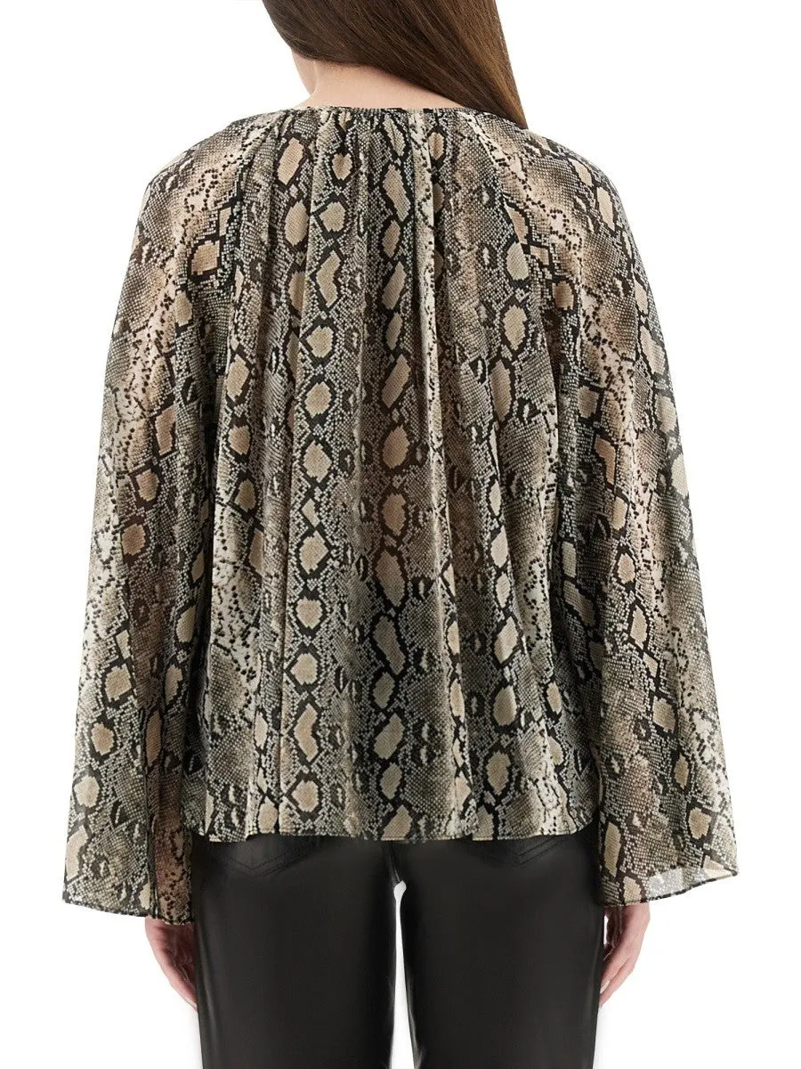 MICHAEL BY MICHAEL KORS ANIMAL PRINT BLOUSE sold by Siebentaschen