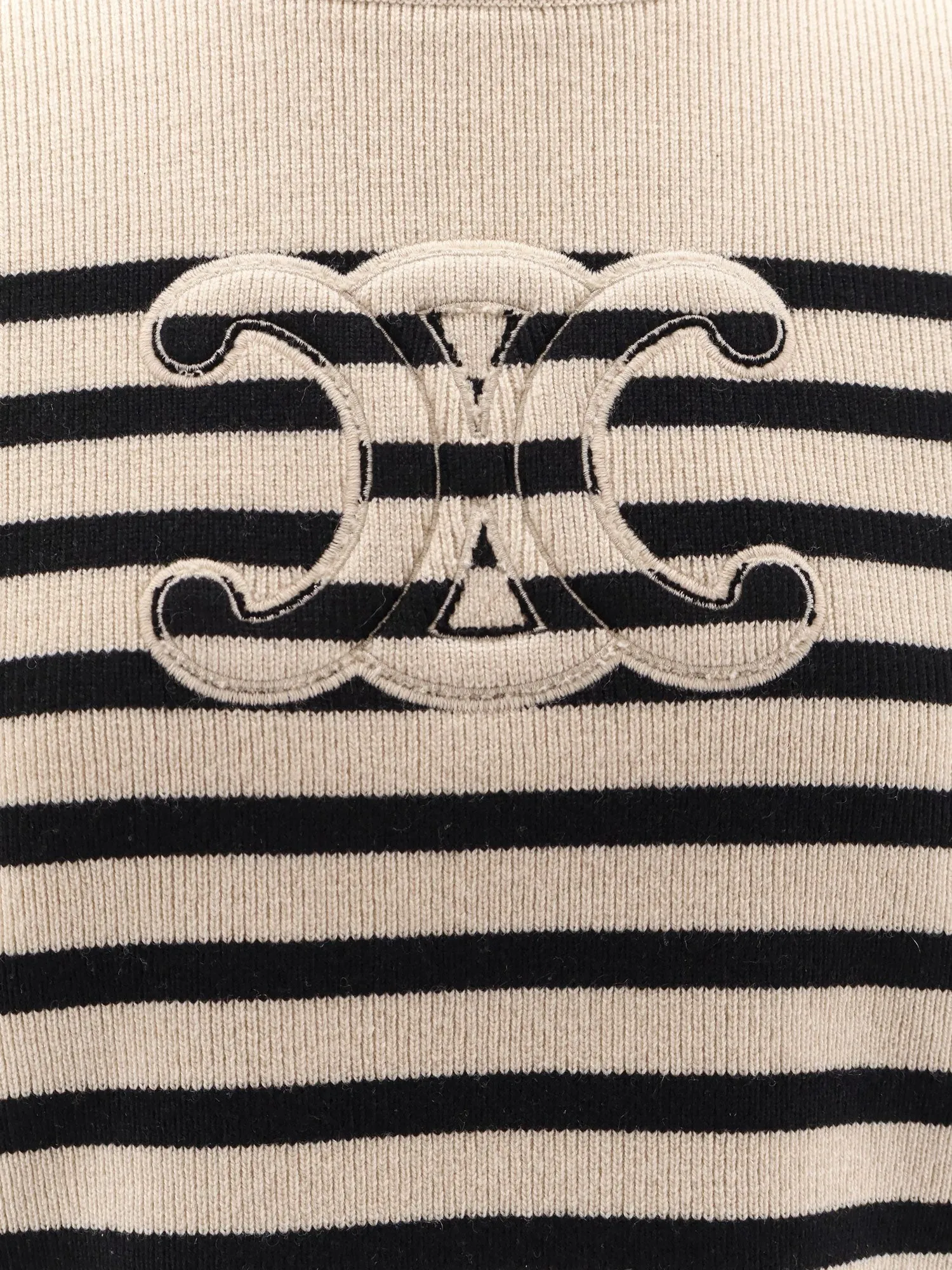 Celine Triomphe cashmere and wool sweater sold by Siebentaschen product image thumbnail 3