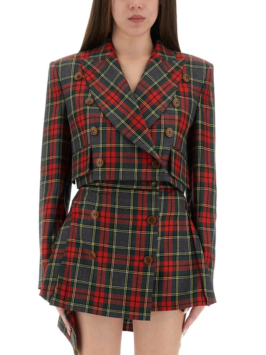 Vivienne Westwood TARTAN CROPPED JACKET sold by Siebentaschen product image thumbnail 3