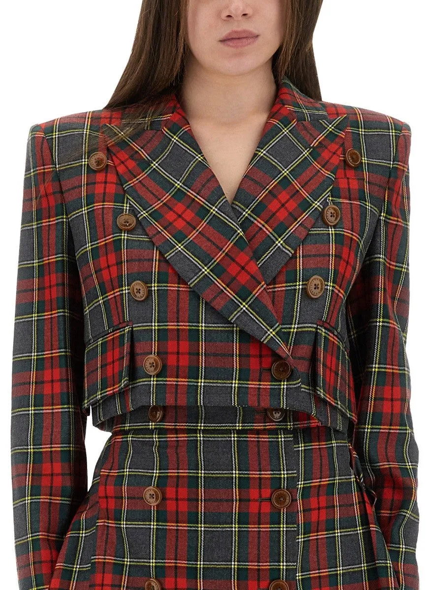 Vivienne Westwood TARTAN CROPPED JACKET sold by Siebentaschen product image thumbnail 2