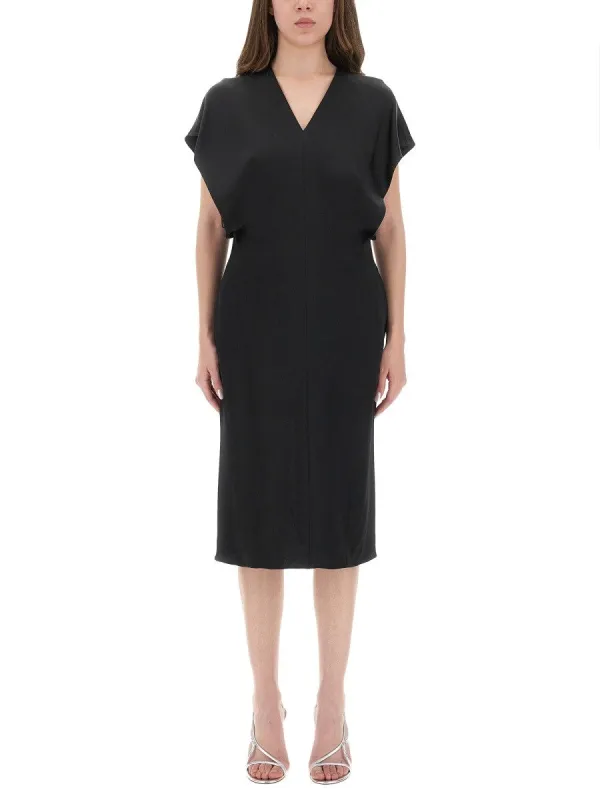 stella mccartney MIDI DRESS WITH WING SLEEVES sold by Siebentaschen