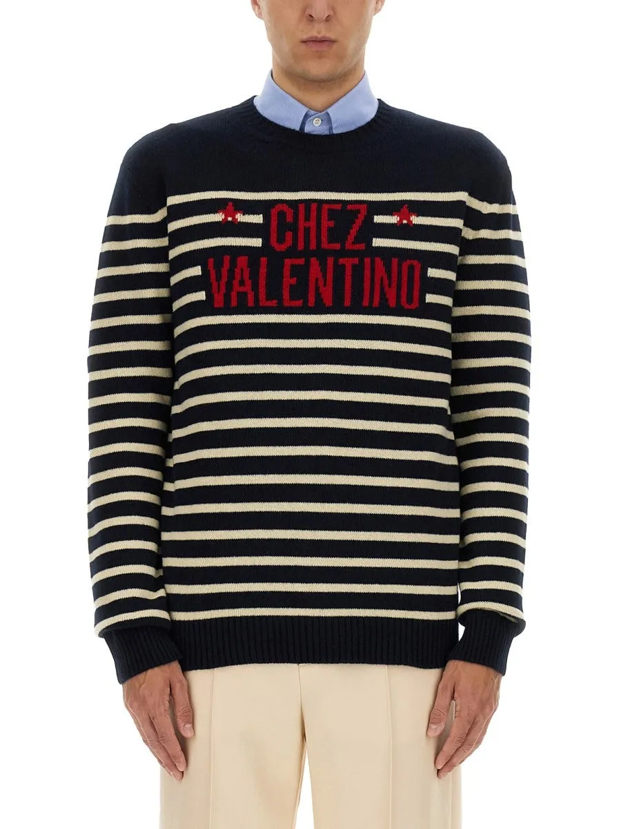 Valentino "CHEZ VALENTINE" WOOL SWEATER sold by Siebentaschen