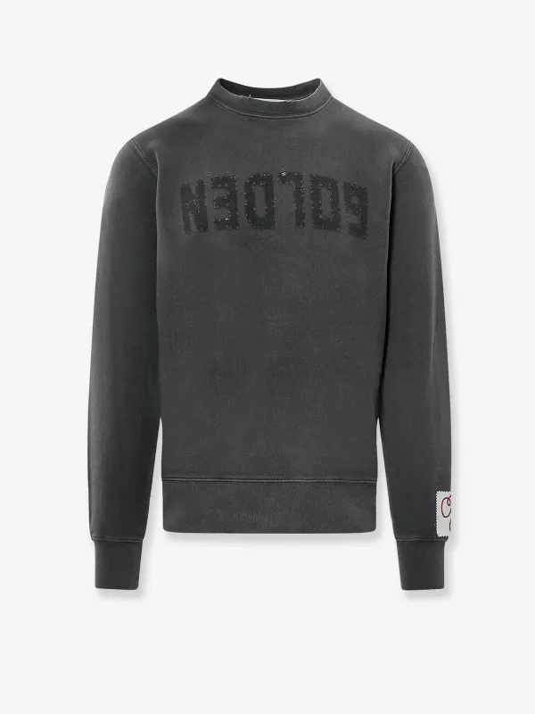 Golden Goose Deluxe Brand Cotton sweatshirt with logo print made by Siebentaschen