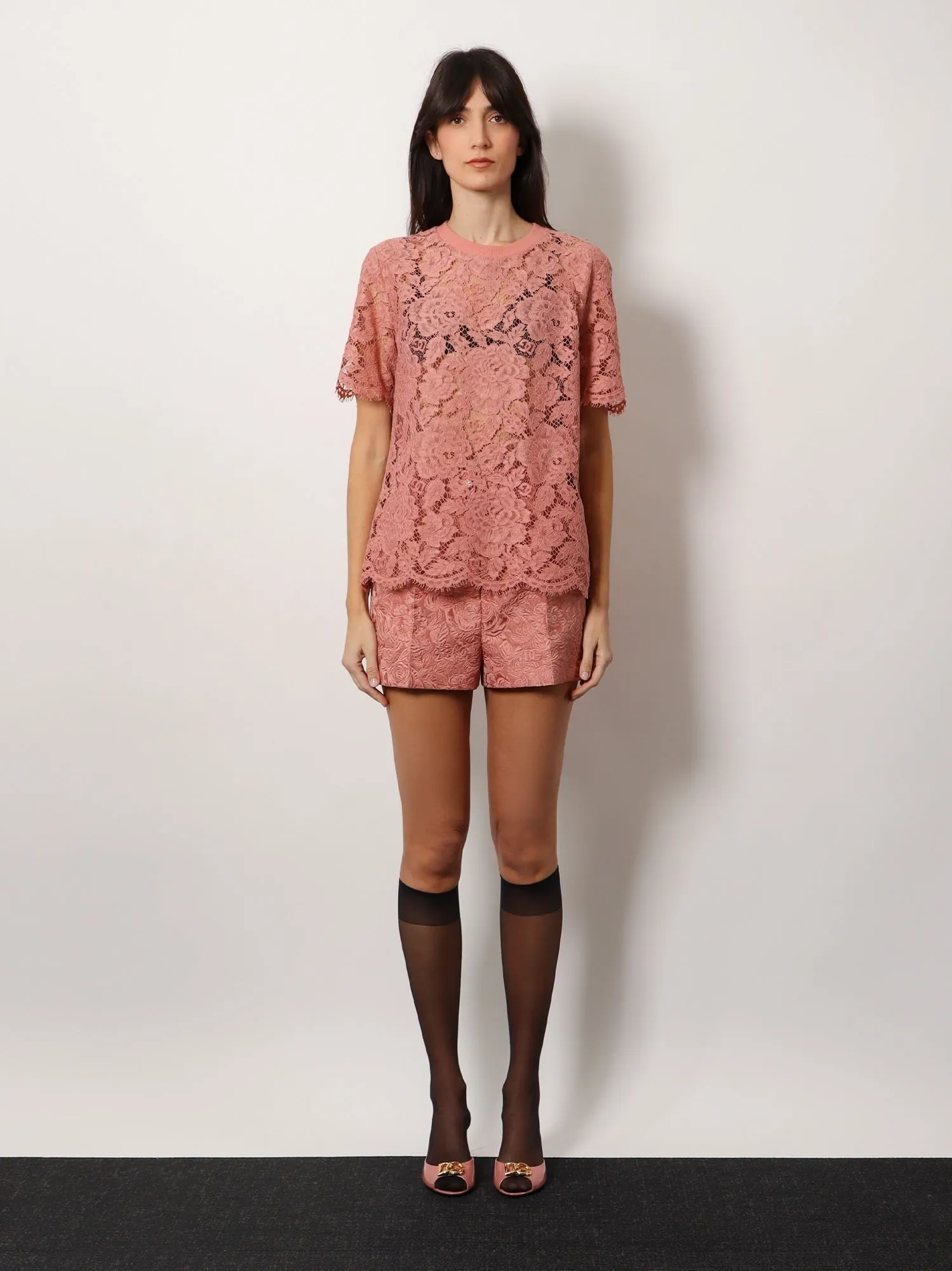 Dolce & Gabbana Dg floral lace top sold by Siebentaschen product image thumbnail 3
