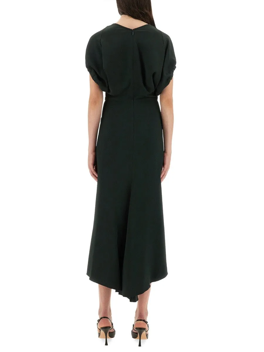 Victoria Beckham BLOUSON MIDI DRESS sold by Siebentaschen product image thumbnail 3
