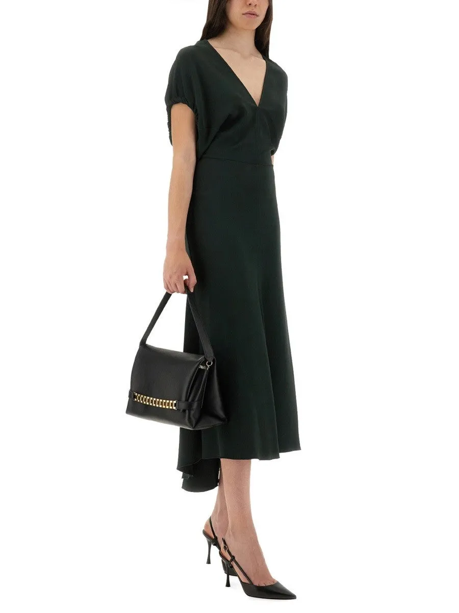 Victoria Beckham BLOUSON MIDI DRESS sold by Siebentaschen product image thumbnail 2