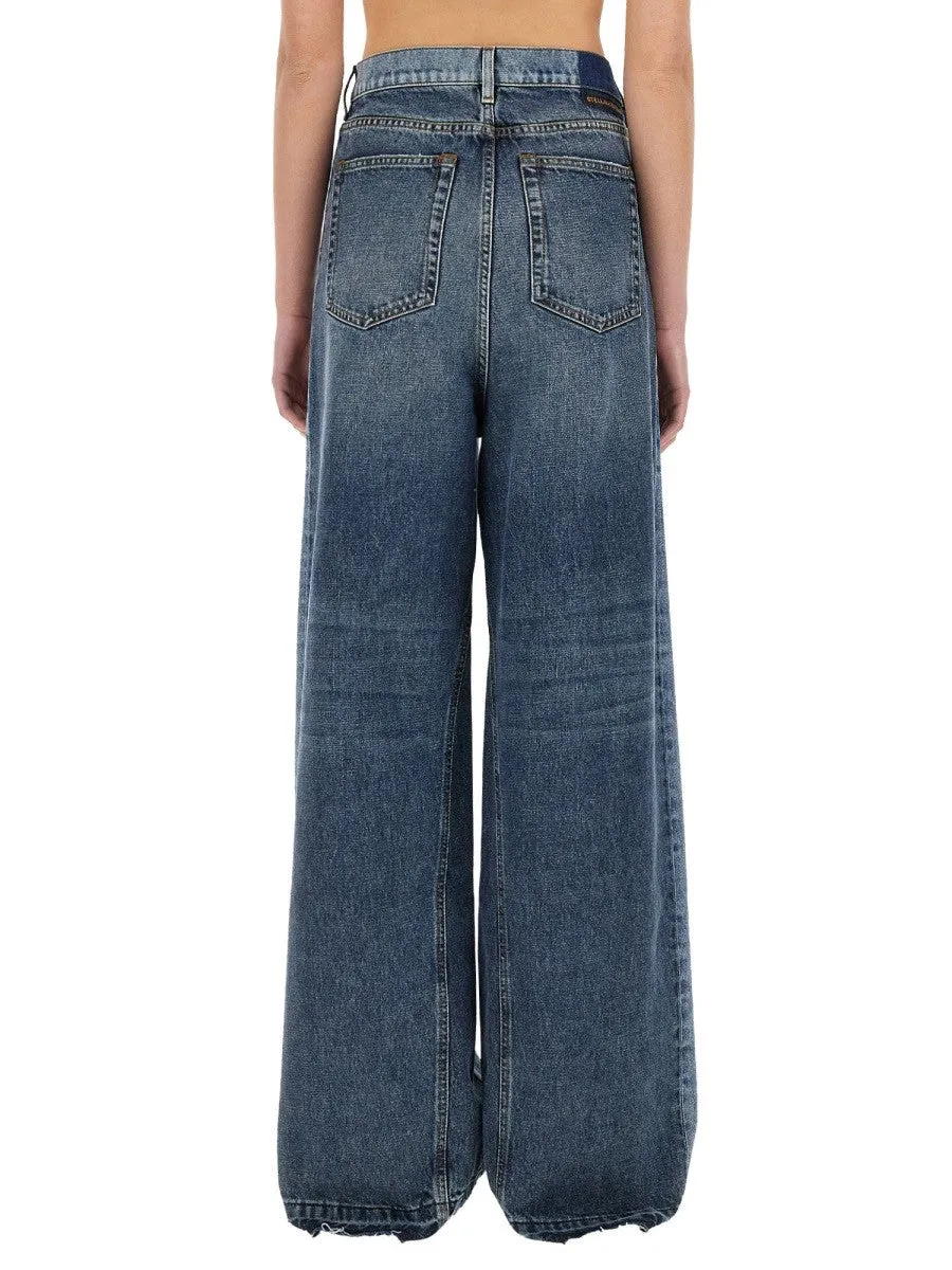 stella mccartney WIDE-LEG JEANS WITH CONTRASTING PANELS sold by Siebentaschen product image thumbnail 3