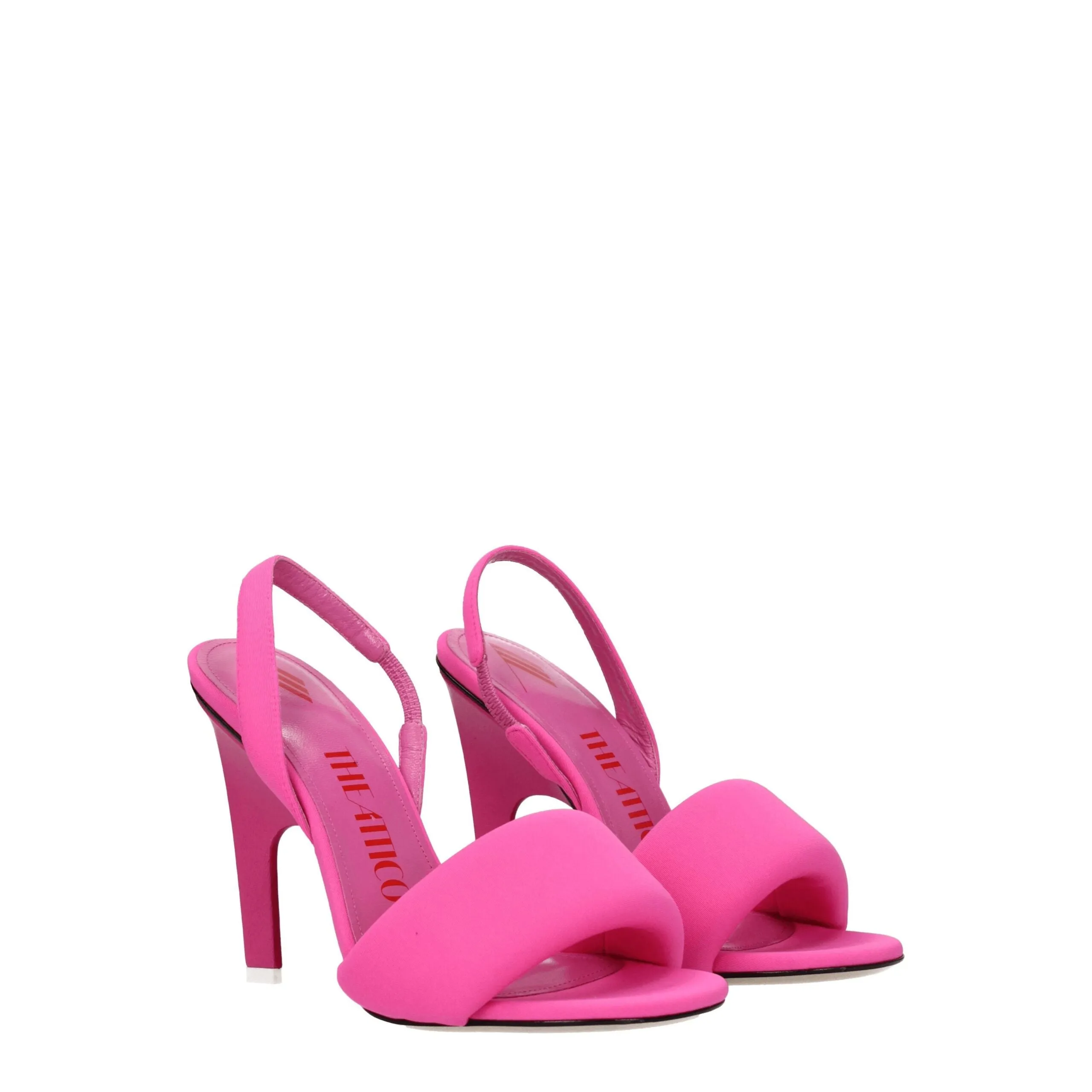 The Attico Pink Fabric Stiletto Heel Sandals sold by Siebentaschen product image thumbnail 2