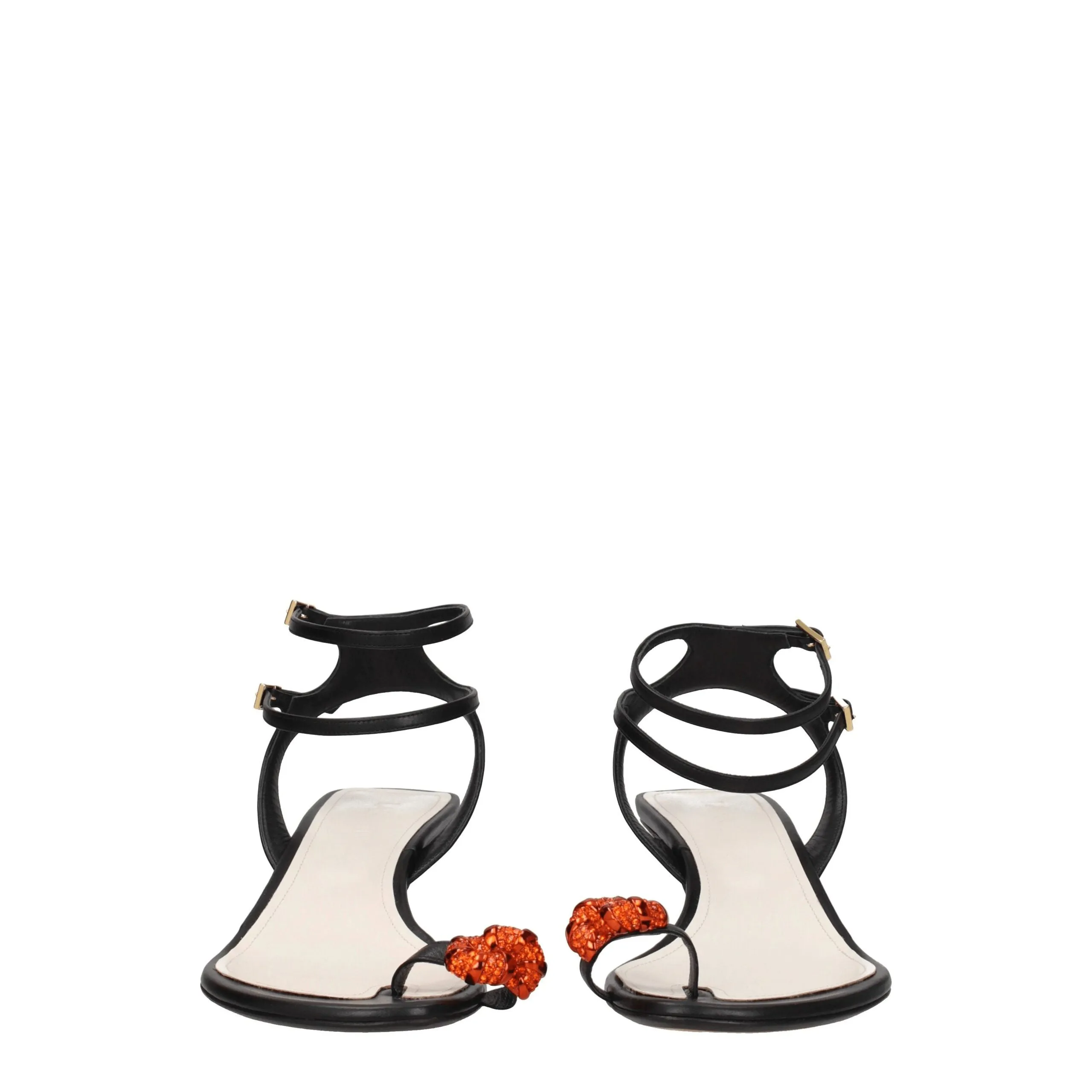 Lanvin Black Leather Stiletto Heel Sandals sold by Siebentaschen product image thumbnail 3