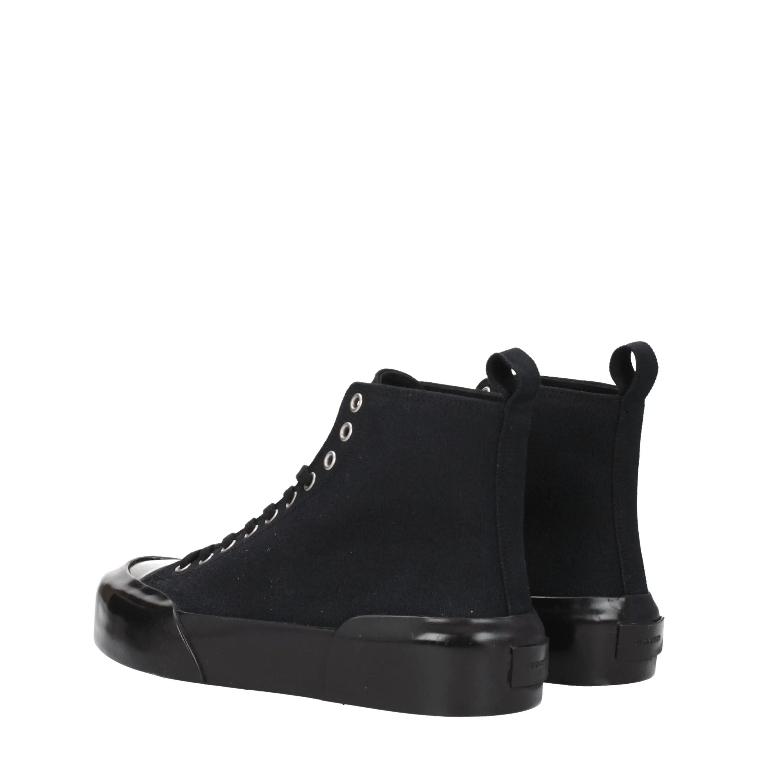 Jil Sander Black Fabric High Top Sneakers sold by Siebentaschen product image thumbnail 4