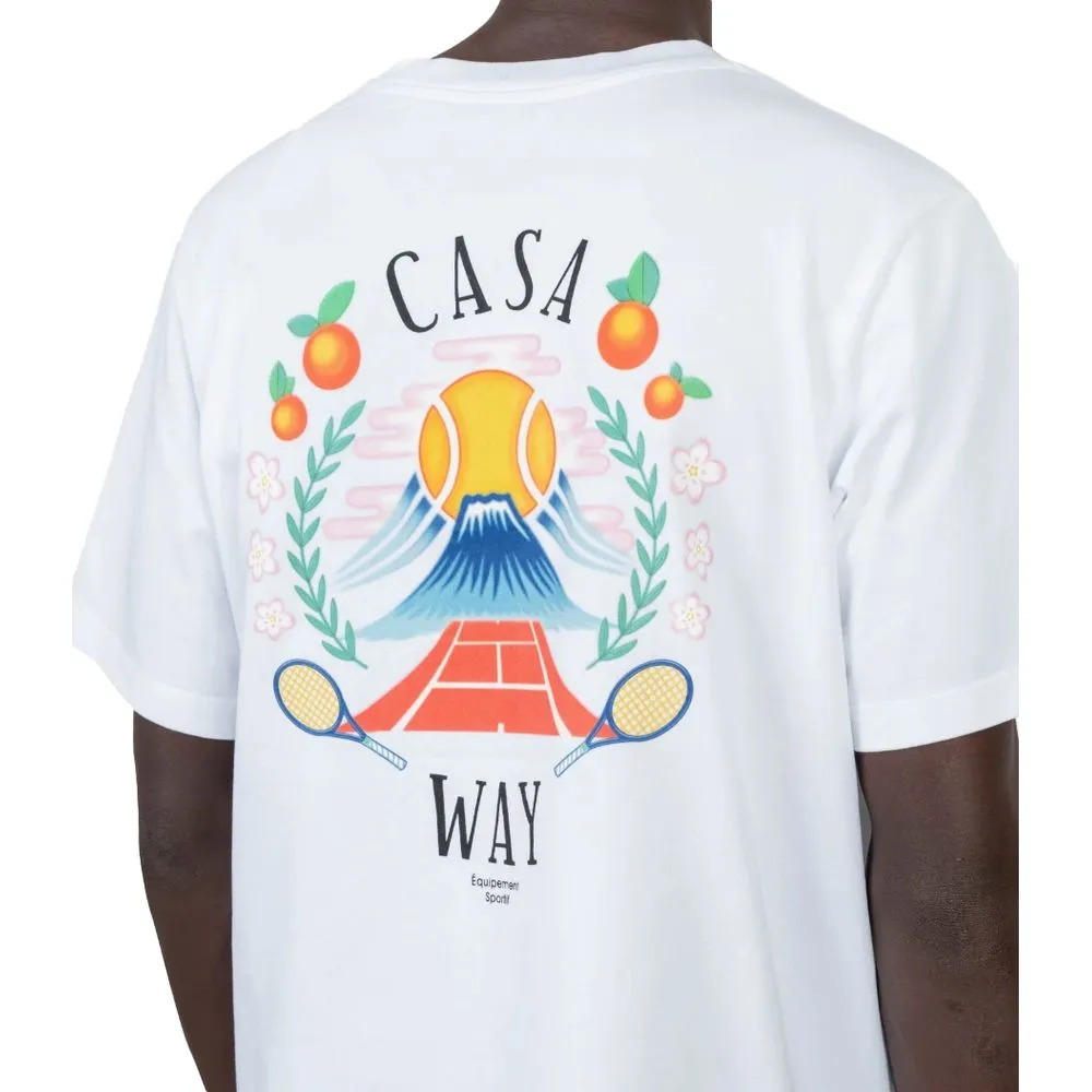 Casablanca White Cotton T-Shirt sold by Siebentaschen product image thumbnail 3