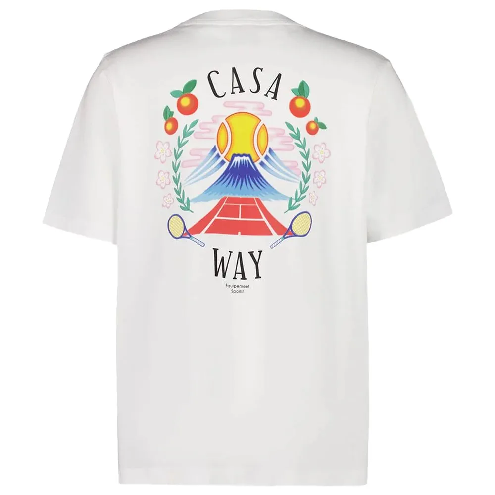 Casablanca White Cotton T-Shirt sold by Siebentaschen product image thumbnail 2