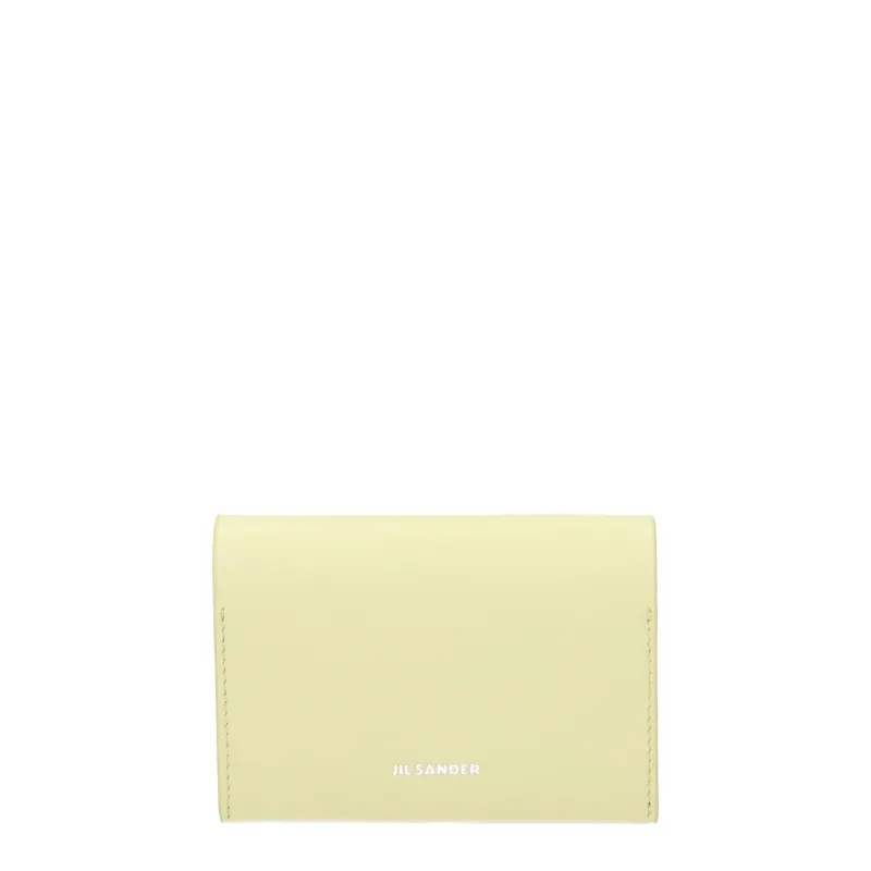 Jil Sander Yellow Leather Cardholder sold by Siebentaschen