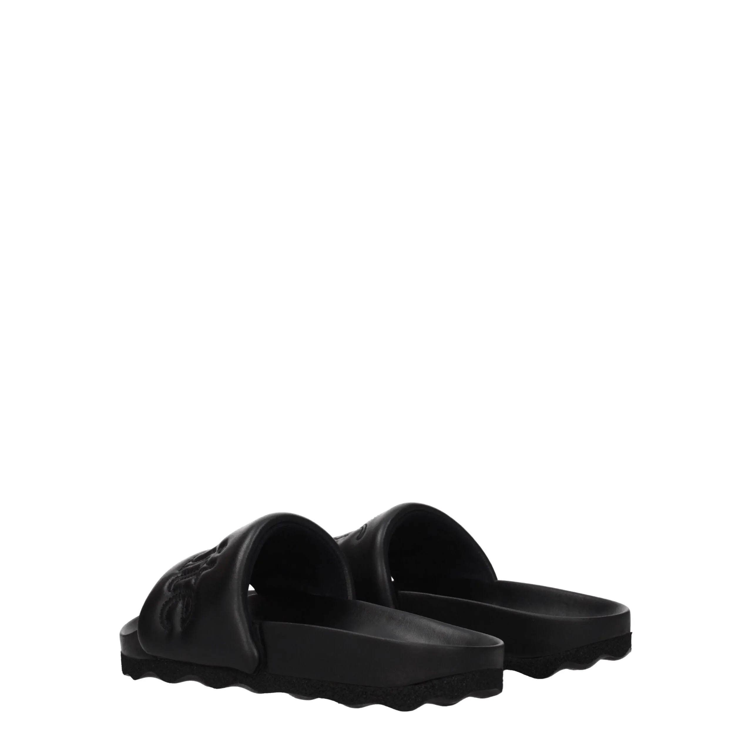 Off-White Black Leather Slippers sold by Siebentaschen product image thumbnail 4