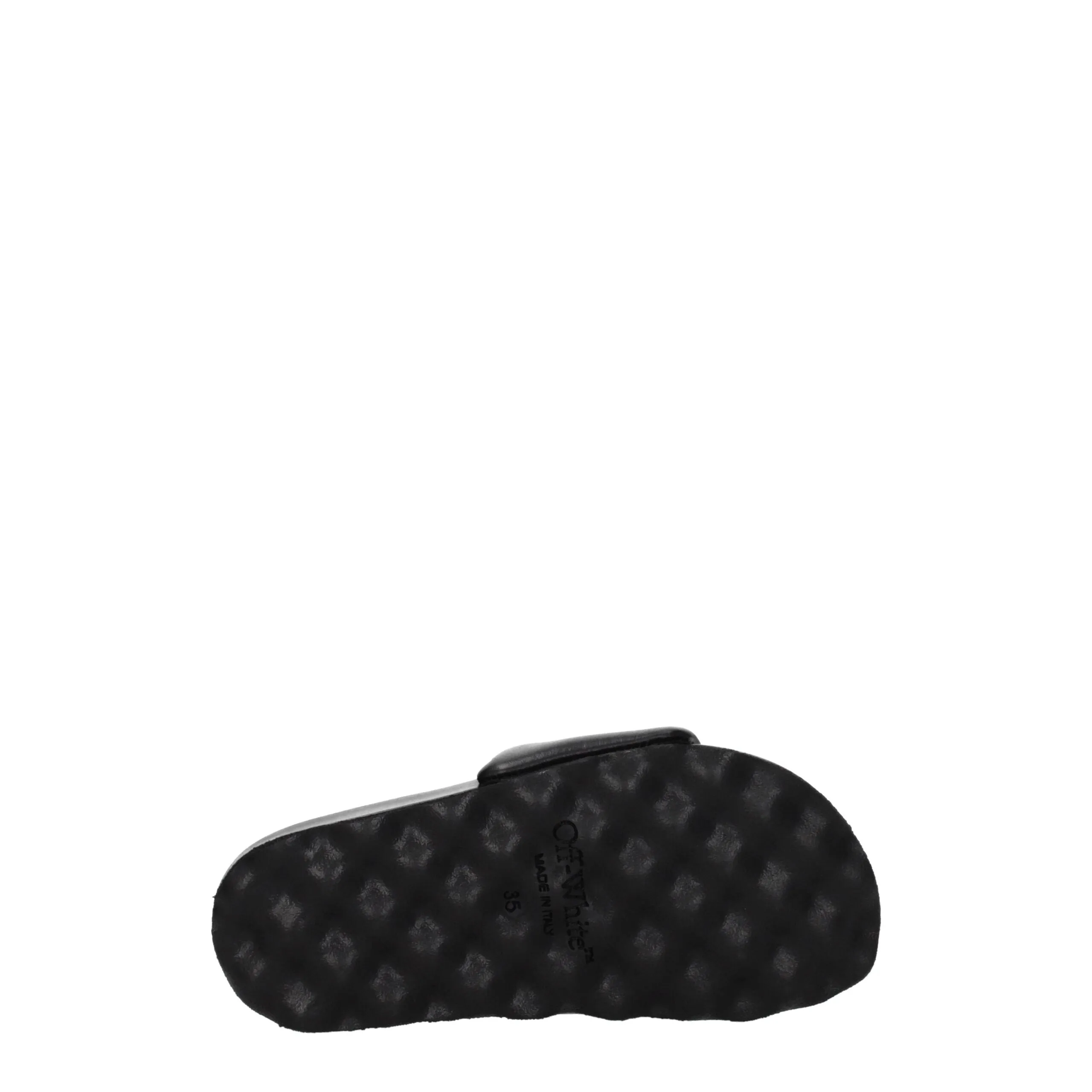 Off-White Black Leather Slippers sold by Siebentaschen product image thumbnail 5