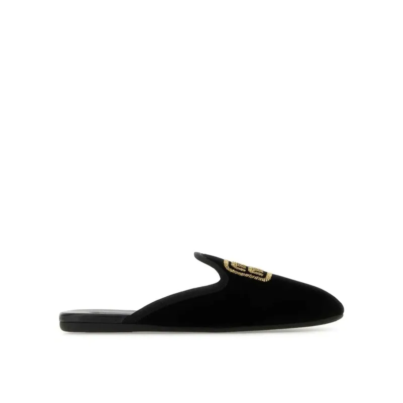Miu Miu Logo Embroidered Slip-On Mules sold by Siebentaschen