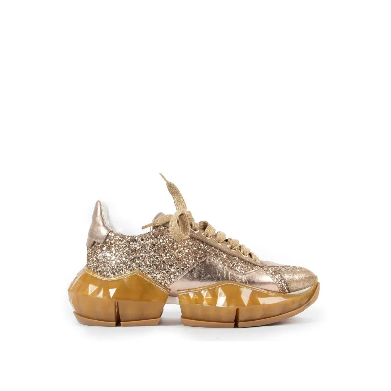 Jimmy Choo Diamond Glittered Sneakers sold by Siebentaschen