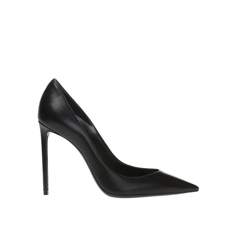 Saint Laurent Zoè Leather Pumps sold by Siebentaschen