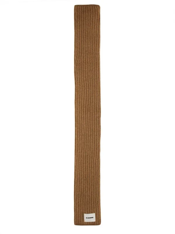 JIL SANDER SCARF WITH LOGO sold by Siebentaschen