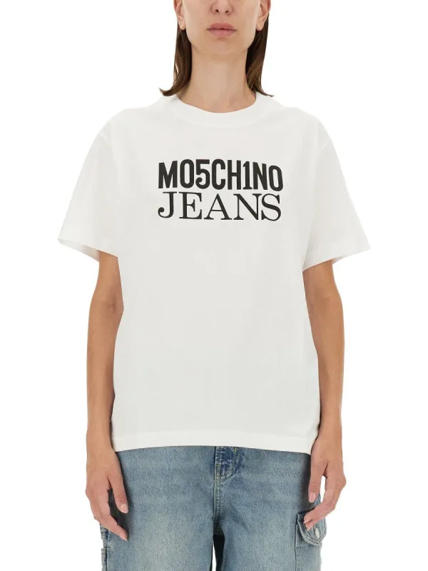 MOSCHINO JEANS T-SHIRT WITH LOGO sold by Siebentaschen