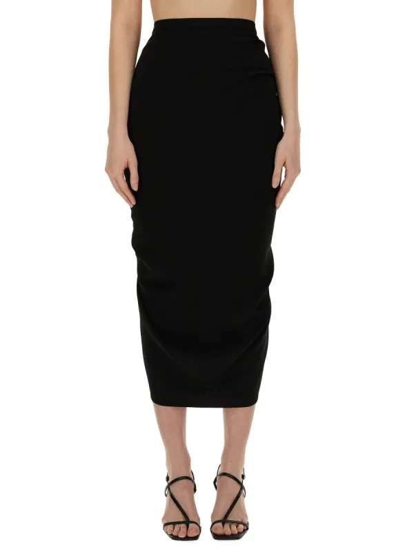 Dries Van Noten SKIRT WITH DRAPE sold by Siebentaschen