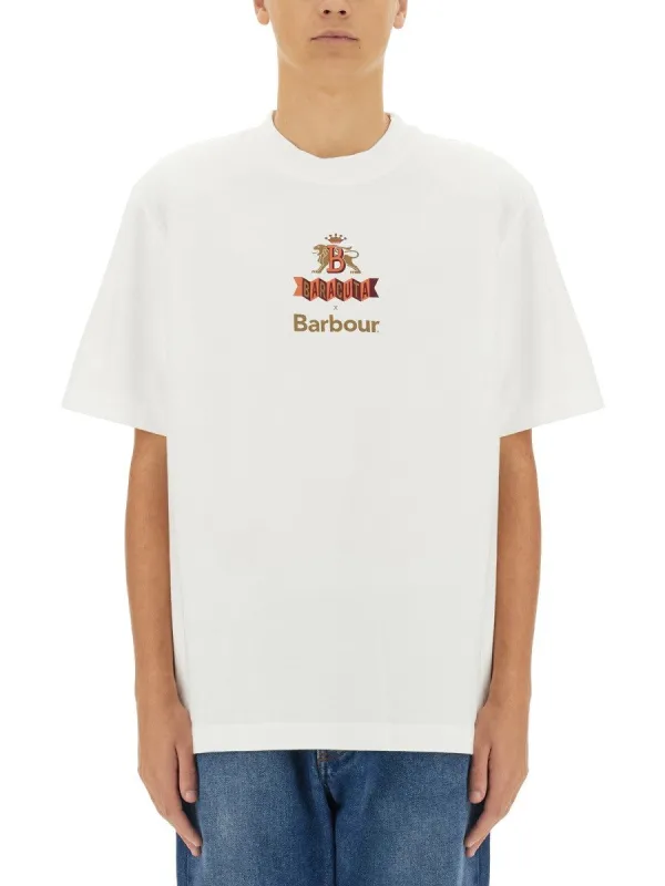 BARACUTA X BARBOUR T-SHIRT WITH LOGO sold by Siebentaschen