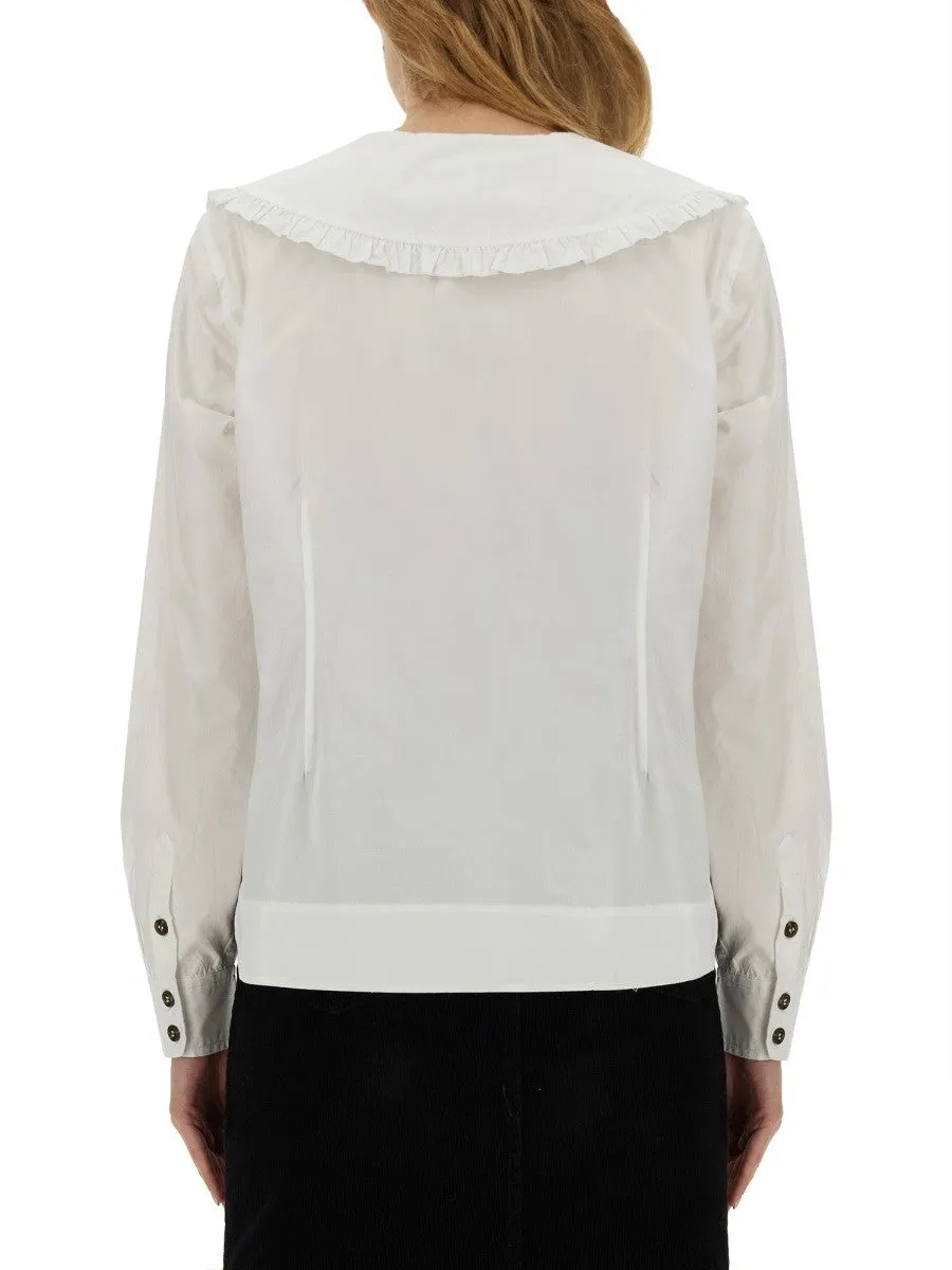 GANNI PETER PAN COLLAR SHIRT sold by Siebentaschen product image thumbnail 3
