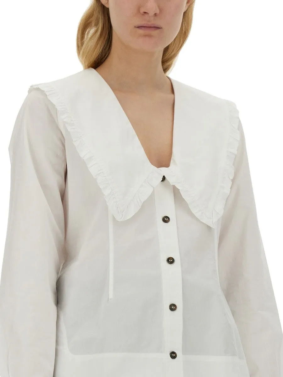 GANNI PETER PAN COLLAR SHIRT sold by Siebentaschen product image thumbnail 4