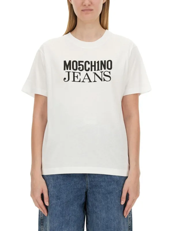 MOSCHINO JEANS T-SHIRT WITH LOGO sold by Siebentaschen