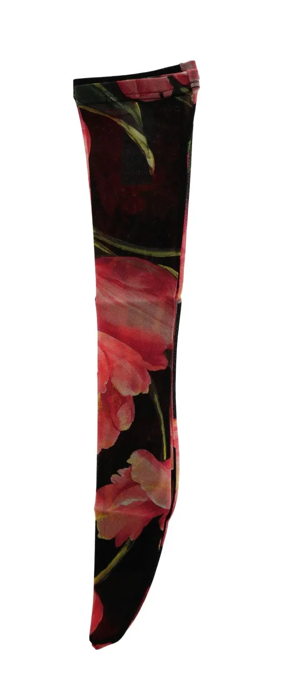 Dolce & Gabbana Multicolor Floral Tulip Nylon Socks sold by Siebentaschen product image thumbnail 4