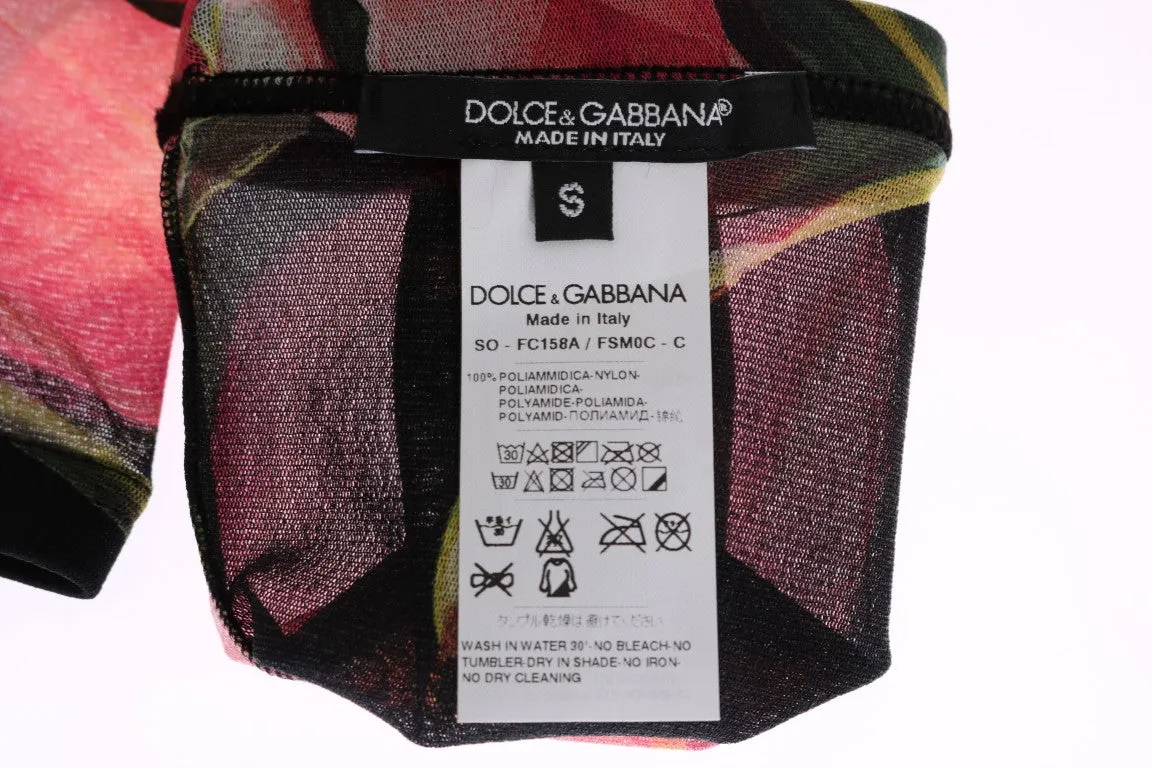 Dolce & Gabbana Multicolor Floral Tulip Nylon Socks sold by Siebentaschen product image thumbnail 5