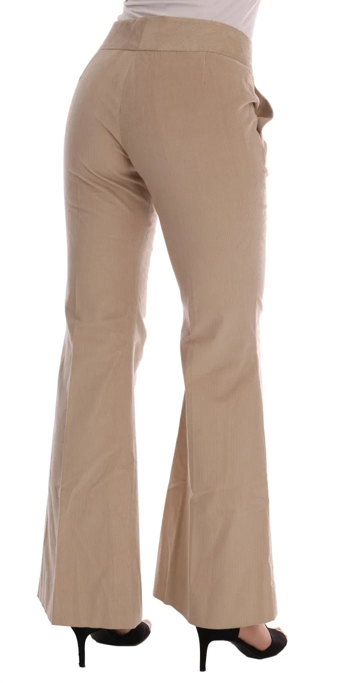 Ermanno Scervino Beige Cotton Bootcut Pants sold by Siebentaschen product image thumbnail 3