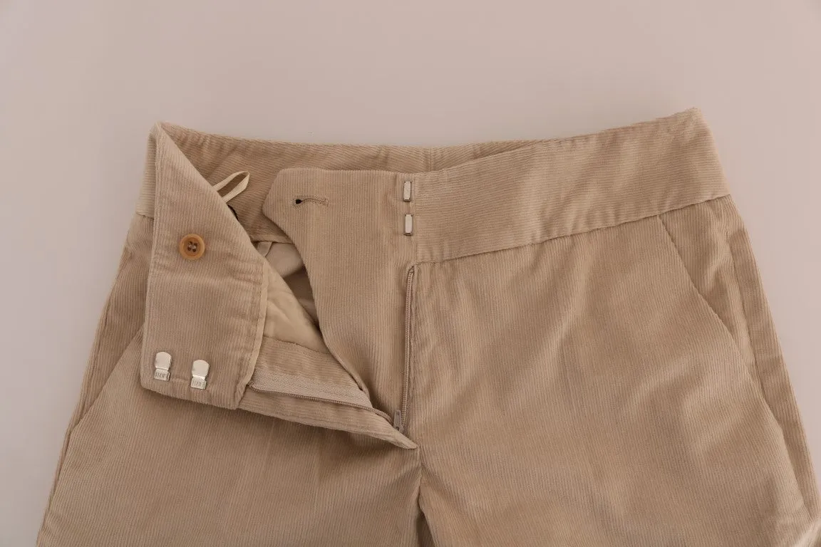 Ermanno Scervino Beige Cotton Bootcut Pants sold by Siebentaschen product image thumbnail 5