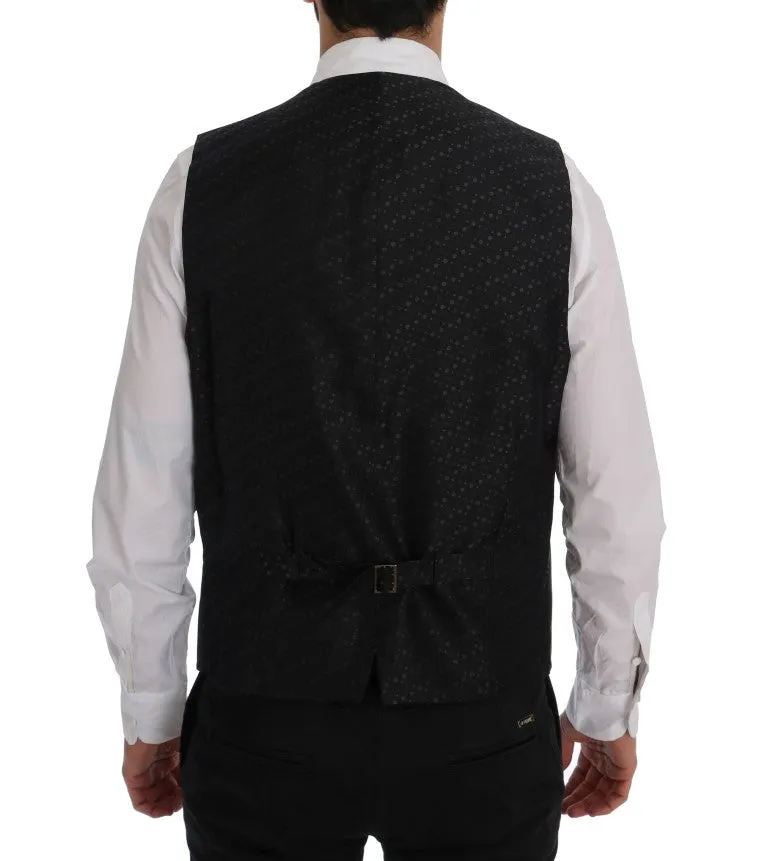 Dolce & Gabbana Gray STAFF Cotton Striped Vest sold by Siebentaschen product image thumbnail 3