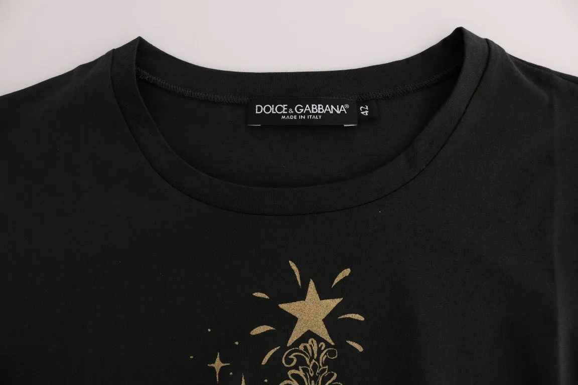 Dolce & Gabbana Green Cotton 2017 Motive T-Shirt sold by Siebentaschen product image thumbnail 5