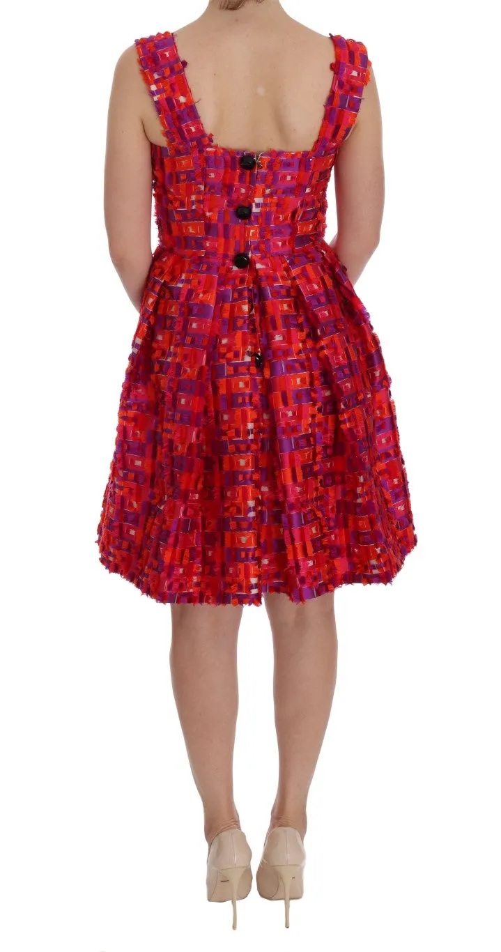 Dolce & Gabbana Pink Patterned A-line Above Knees Dress sold by Siebentaschen product image thumbnail 3