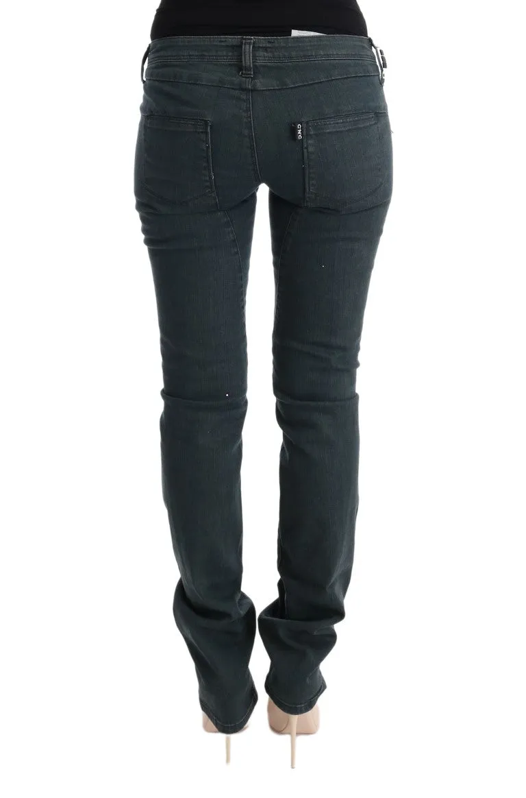 Costume National Gray Cotton Superslim Denim Jeans sold by Siebentaschen product image thumbnail 3