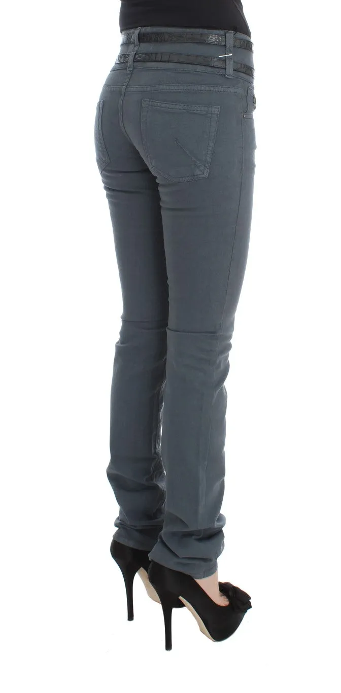 John Galliano Blue Cotton Blend Slim Fit High Waist Jeans sold by Siebentaschen product image thumbnail 4