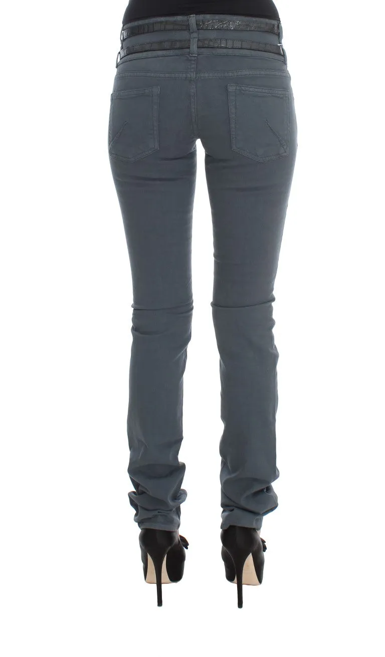 John Galliano Blue Cotton Blend Slim Fit High Waist Jeans sold by Siebentaschen product image thumbnail 3