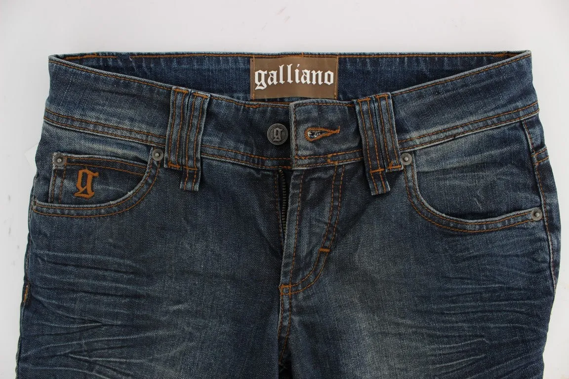 John Galliano Blue Wash Cotton Blend Slim Fit Jeans sold by Siebentaschen product image thumbnail 5