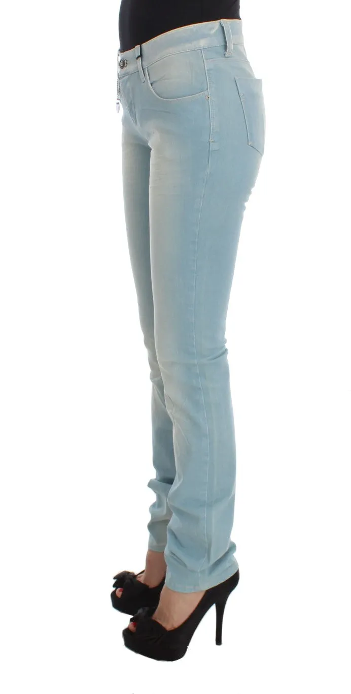 Costume National Blue Cotton Blend Super Slim Fit Jeans sold by Siebentaschen product image thumbnail 2