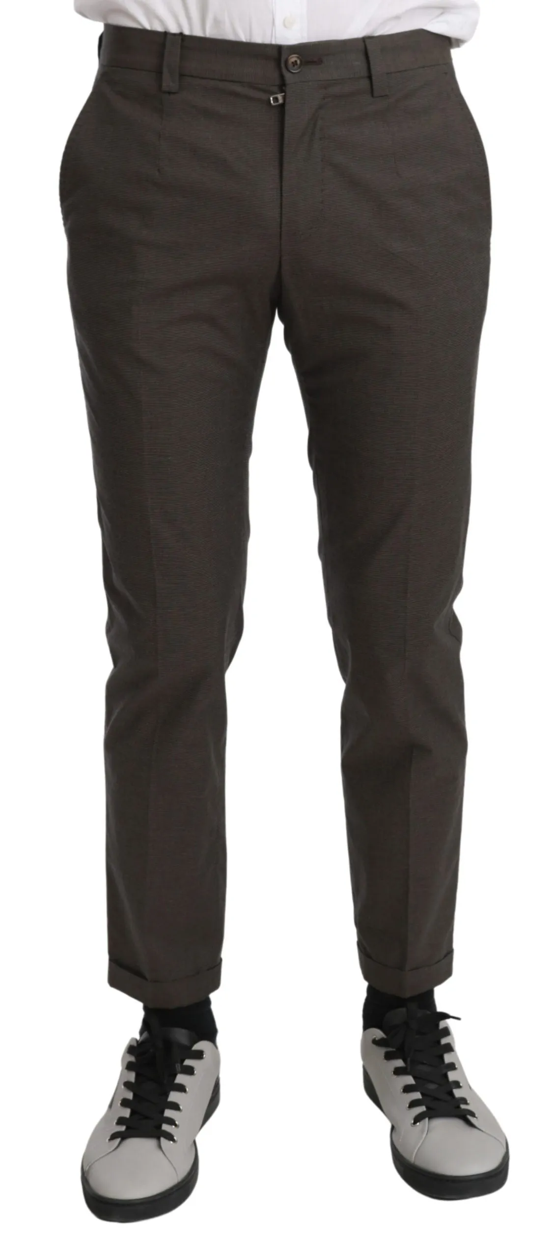 Dolce & Gabbana Brown Casual Mens Trouser 100% Cotton Pants sold by Siebentaschen