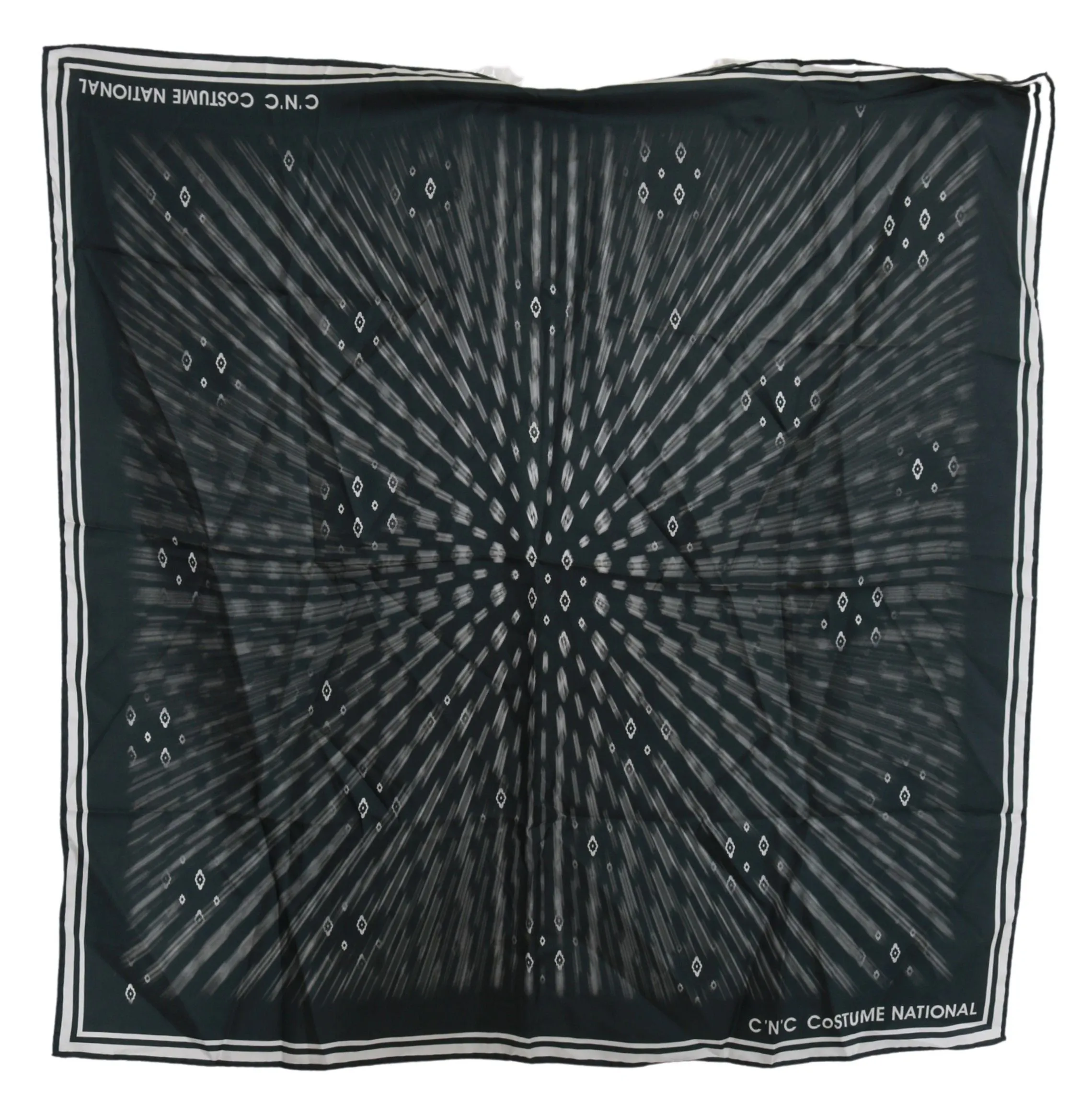 Costume National Blue Foulard Silk Women Scarf sold by Siebentaschen product image thumbnail 3