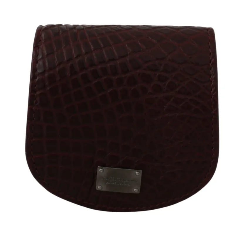 Dolce & Gabbana Brown Exotic Skin Pocket Condom Case Holder sold by Siebentaschen
