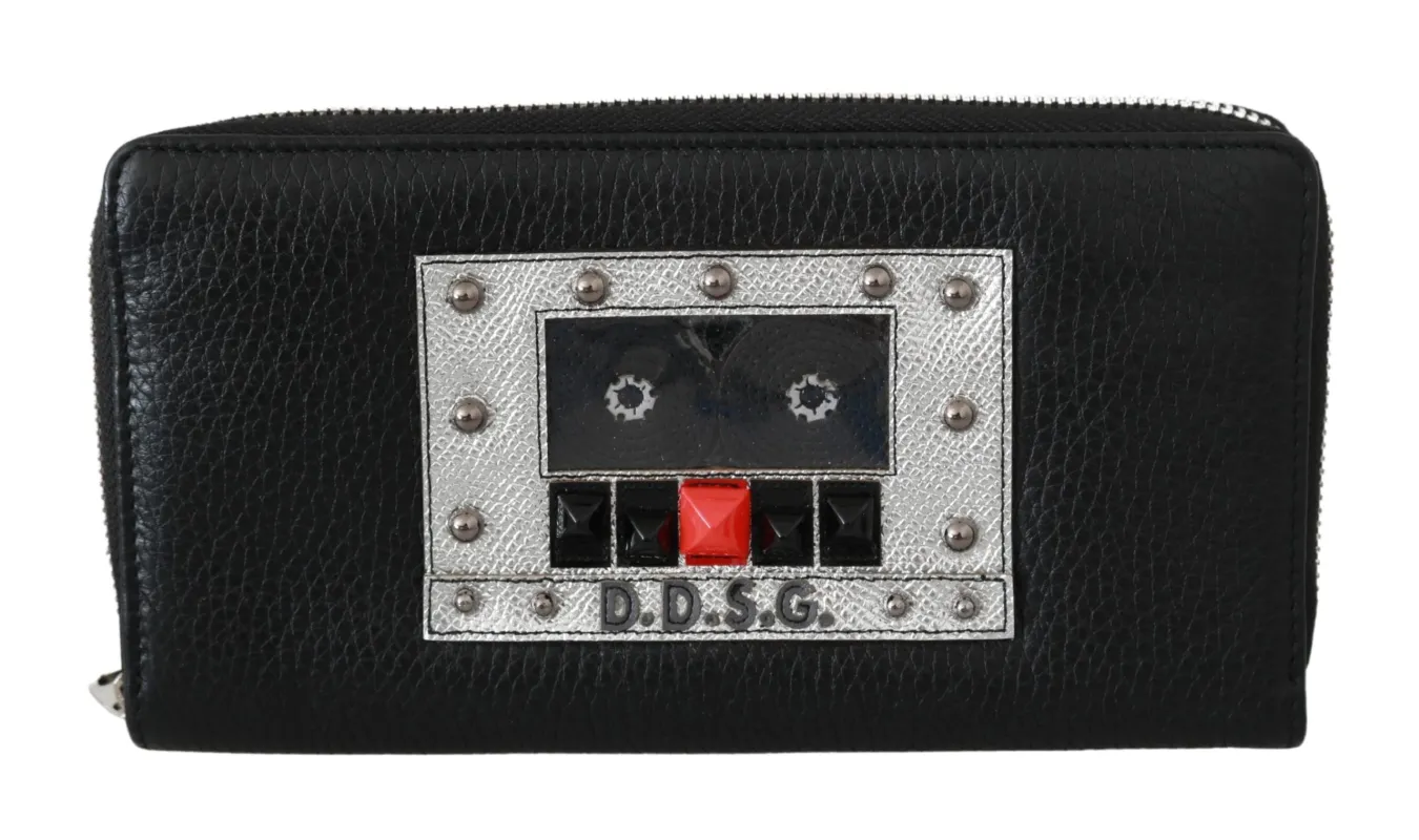 Dolce & Gabbana Black Mens Zipper Continental Purse 100% Leather Wallet sold by Siebentaschen